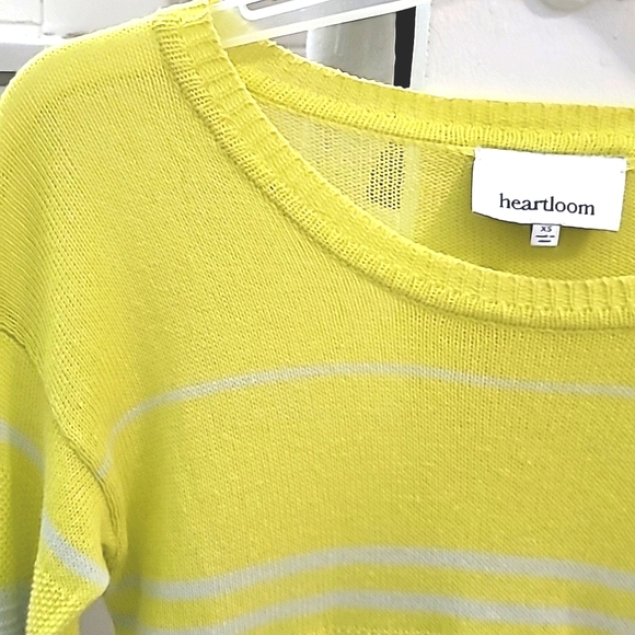 Neon yellow & Light Grey Light Knit Sweater - Picture 5 of 8